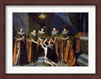 Framed Louis XIII Receiving Henri d'Orleans