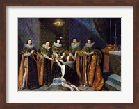 Framed Louis XIII Receiving Henri d'Orleans