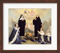 Framed Anne of Austria and her Children at Prayer