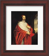 Framed Portrait of Jules Mazarin
