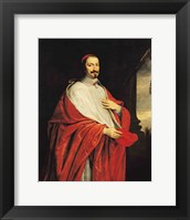 Framed Portrait of Jules Mazarin