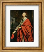 Framed Portrait of Cardinal de Richelieu