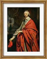 Framed Portrait of Cardinal de Richelieu