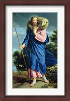 Framed Good Shepherd walking