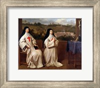 Framed Two Nuns
