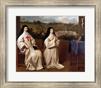Framed Two Nuns