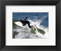 Framed Surfing Ocean Waves