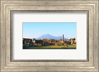 Framed View of Vesuvius Over the Ruins of Popmeii