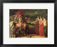 Framed Macbeth and the Three Witches, 1855