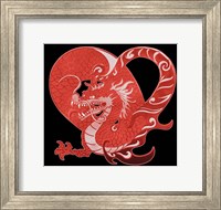 Framed Red Dragon
