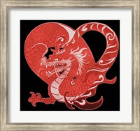 Framed Red Dragon