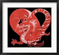 Framed Red Dragon