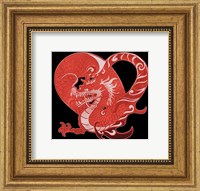 Framed Red Dragon