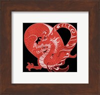 Framed Red Dragon