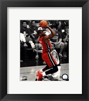 Framed Dwyane Wade Game 3 of the 2011 NBA Finals Spotlight Action(#21)