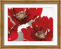 Framed Red Poppy Forrest II