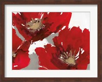 Framed Red Poppy Forrest II