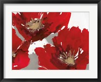 Framed Red Poppy Forrest II