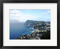 Framed Aerial view of Capri Harbour