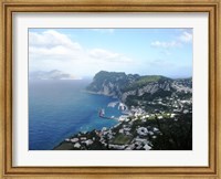 Framed Aerial view of Capri Harbour
