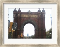 Framed Barcelona Arc de Triomf