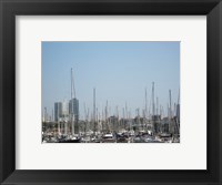 Framed Barcelona Marina