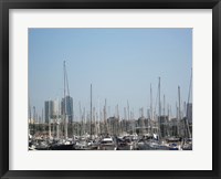 Framed Barcelona Marina
