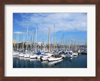 Framed Barcelona Harbour