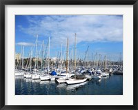 Framed Barcelona Harbour