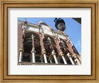 Framed Barcelona Palau de la Musica Catalana