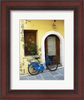 Framed Blue Bicycle