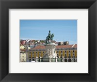 Framed Lisbon King Jose Equestrian Statue