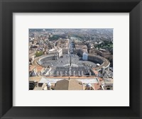 Framed Vatican View From Above