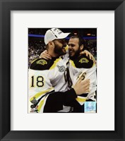 Framed David Krejci & Nathan Horton Game 7 of the 2011 NHL Stanley Cup Finals(#58)