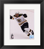 Framed Brad Marchand Goal Celebration Game 7 of the 2011 NHL Stanley Cup Finals(#53)