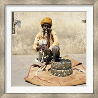 Framed Snake Charmer Jaipur India
