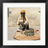 Framed Snake Charmer Jaipur India