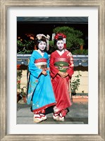 Framed Portrait of two geishas