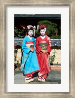 Framed Portrait of two geishas