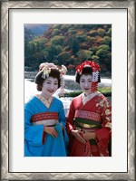 Framed Geishas by a River