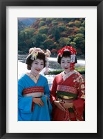 Framed Geishas by a River