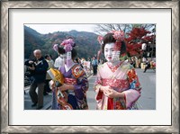 Framed Geishas, Kyoto, Honshu, Japan