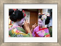 Framed Geishas Photographing Each Other