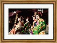 Framed Group of geishas, Kyoto, Honshu, Japan