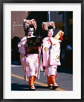Framed Geishas in Honshu, Japan