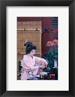 Framed Geisha, Tokyo, Honshu, Japan