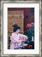 Framed Geisha, Tokyo, Honshu, Japan