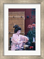 Framed Geisha, Tokyo, Honshu, Japan