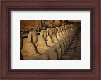 Framed Avenue of the Sphinxes Karnak Temple Luxor Egypt