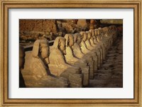 Framed Avenue of the Sphinxes Karnak Temple Luxor Egypt